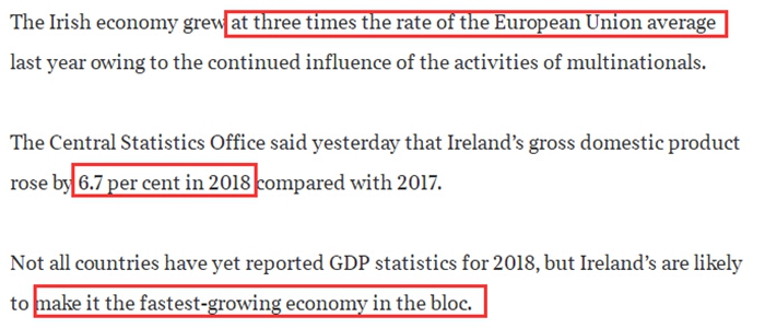 愛爾蘭經濟騰飛 移民愛爾蘭