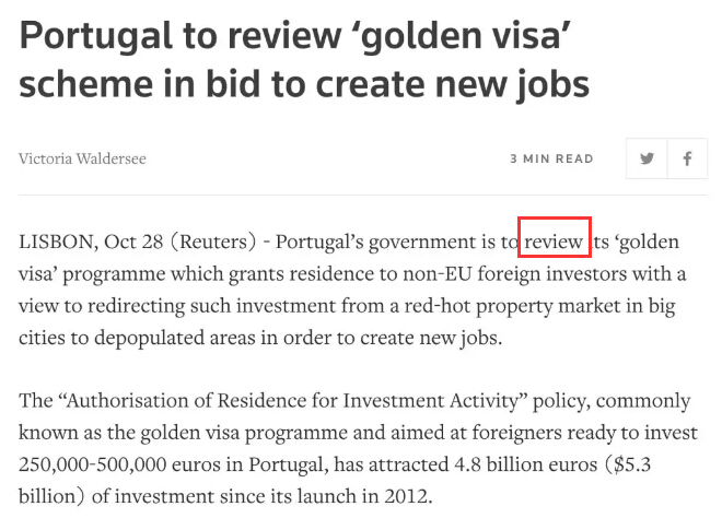 葡萄牙移民數據 移民葡萄牙